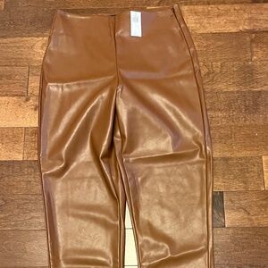 Old Navy camel colour faux leather pants